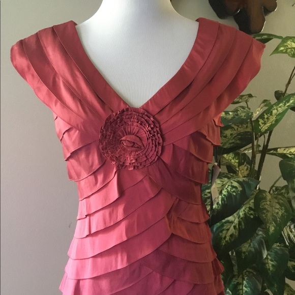 🤑ADRIANNA PAPELL RED DRESS/ SIZE 6/ NWT - Picture 3 of 5